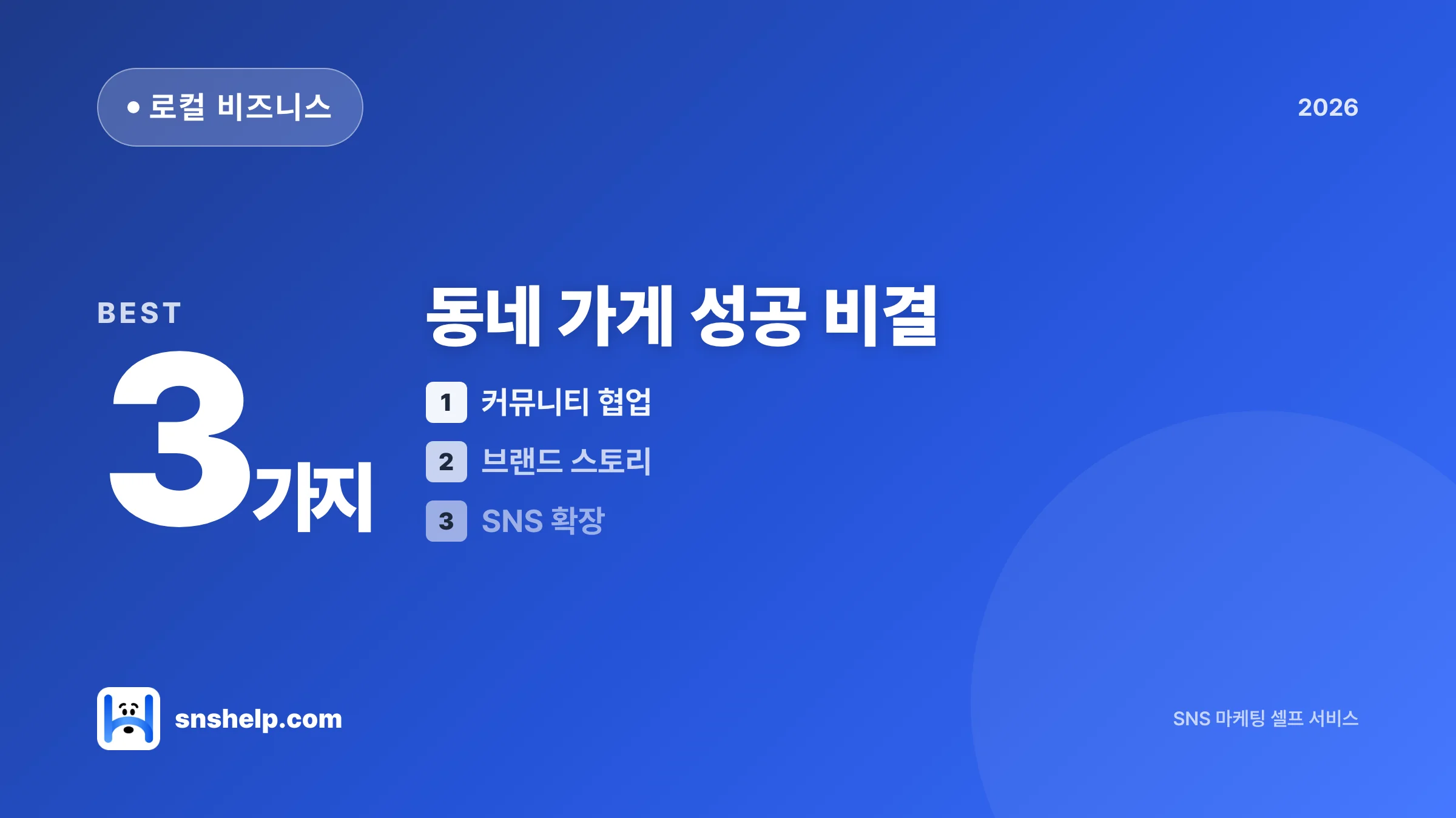 우리 동네 성공 가게 비결과 로컬 비즈니스 전략 완전 분석