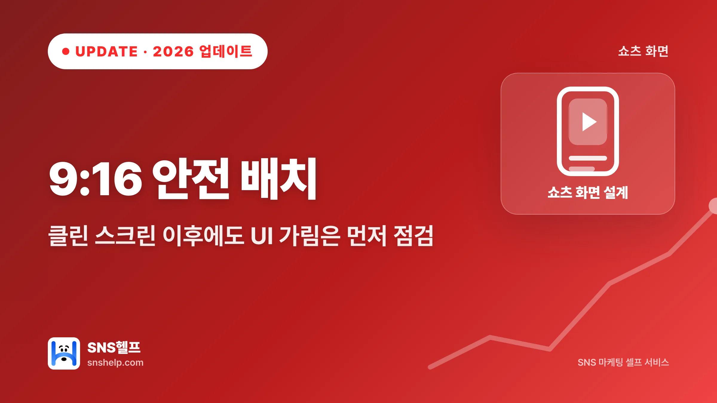 유튜브 쇼츠 화면 비율 9:16 가이드 — 2026 클린 스크린과 안전 영역 - 블로그 인포그래픽