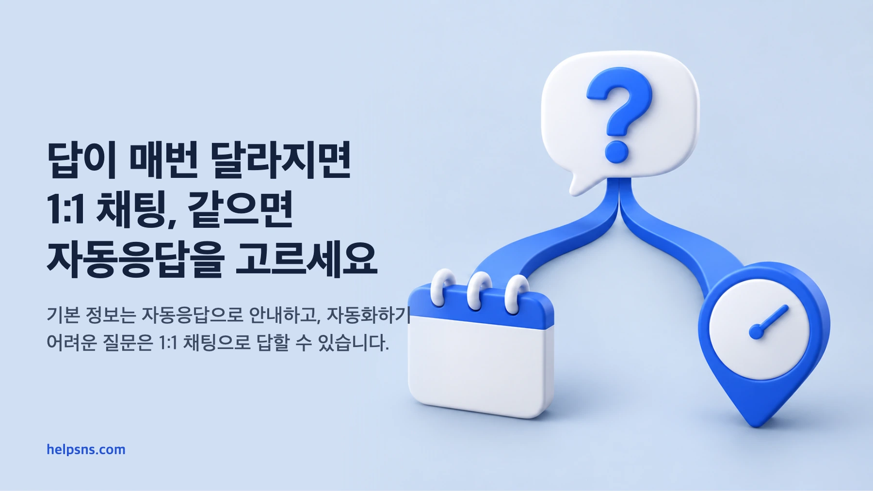 카카오톡 채널 고객상담, 1:1 채팅과 자동응답은 어떻게 설정하나요?